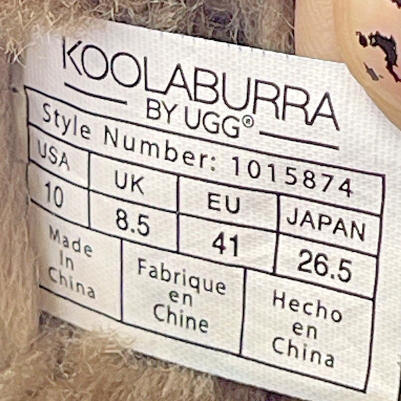 Koolaburra by Ugg Victoria Short Black Suede Tan Fur Boots Womens SIZE 10 Winter - Picture 6 of 11